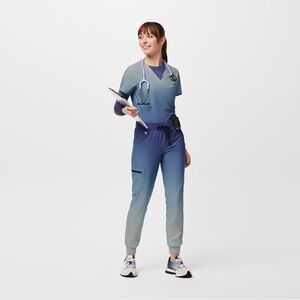 Figs Ombré Cloud Scrub Set Top Pants Underscrub M Tall